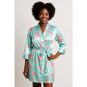 53. Floral Morgan Taylor Intimates Robe - Large - Poly